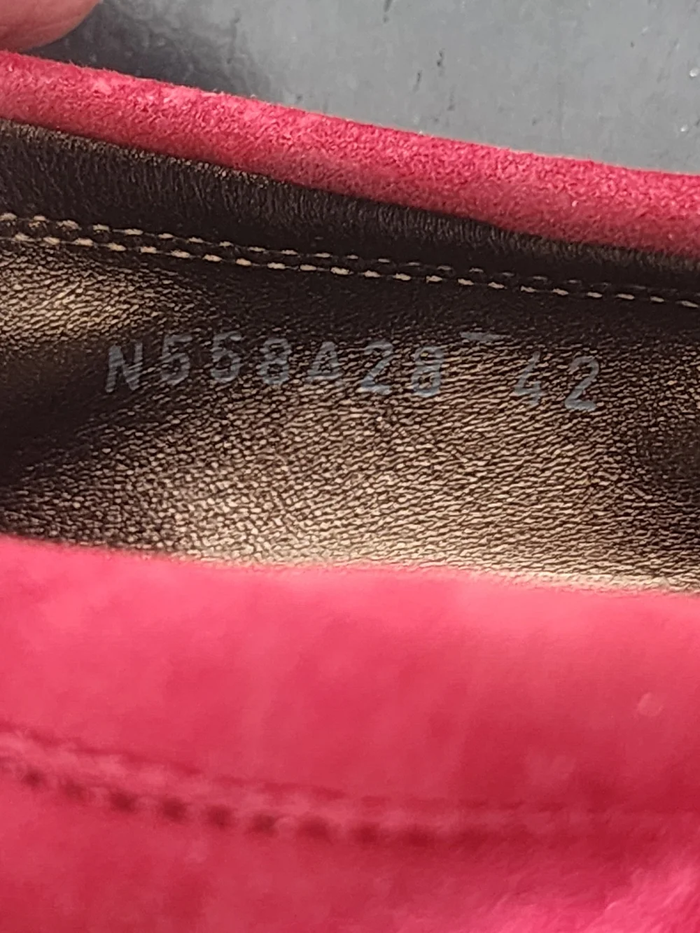 AGL Burgundy Suede & Patent Leather Ballet Flats